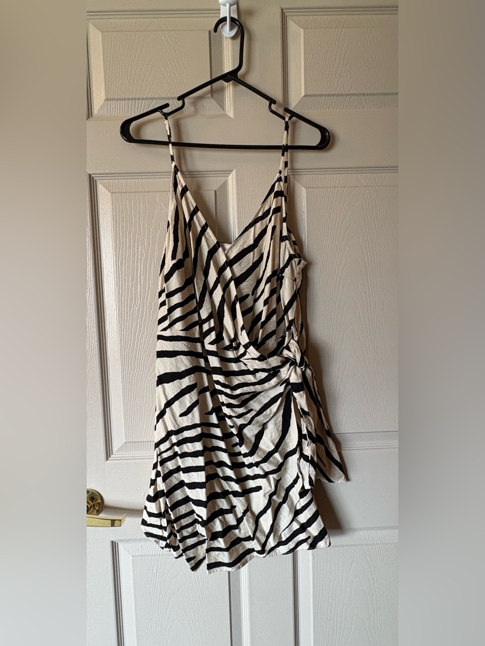 H&M Zebra Print Wrap Mini-Dress